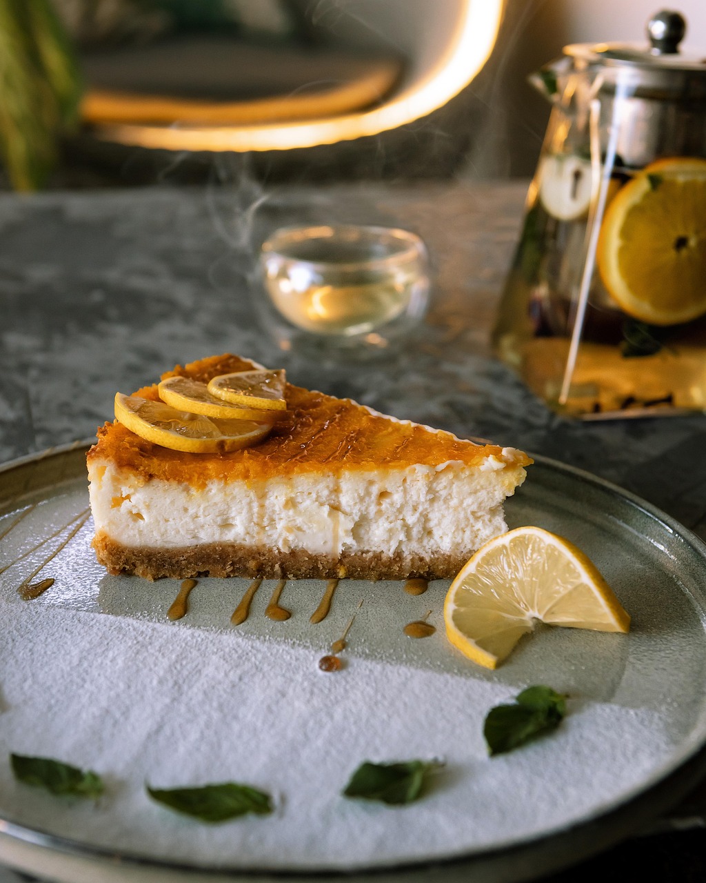 Cafe interior with plants